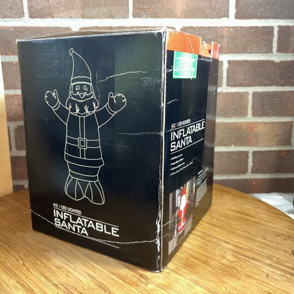 Living Solutions Holiday 6ft LED Lighted Airblown Inflatable Santa 2013 Open box - Picture 5 of 5